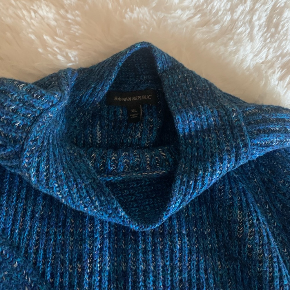 Pretty Blue marled sweater from Banana republic lots of wear left.